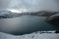 First View Of Tilicho Tal Lake At 5pm From 5007m
